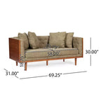 Christopher Knight Home Borah Tufted Loveseat with Accent Pillows