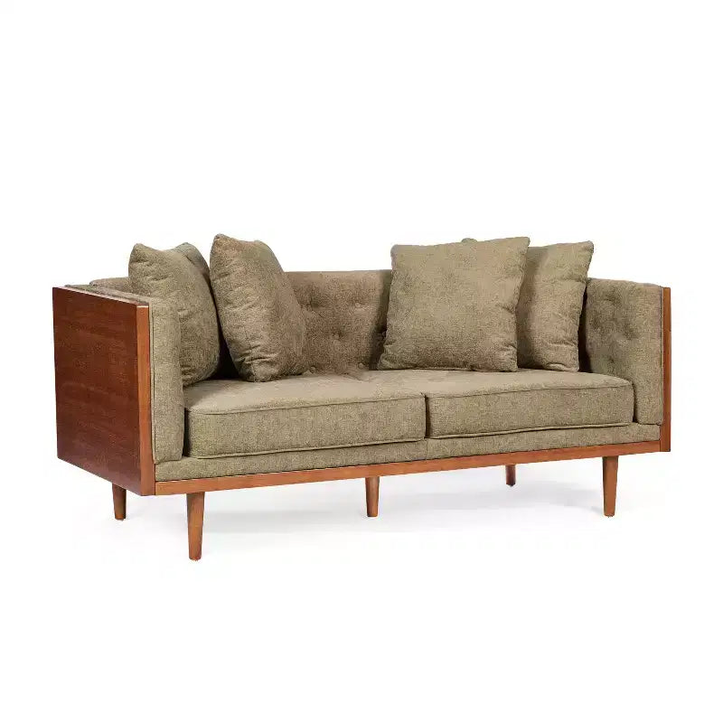 Christopher Knight Home Borah Tufted Loveseat with Accent Pillows