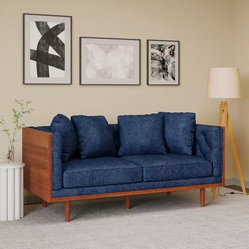 Christopher Knight Home Borah Tufted Loveseat with Accent Pillows
