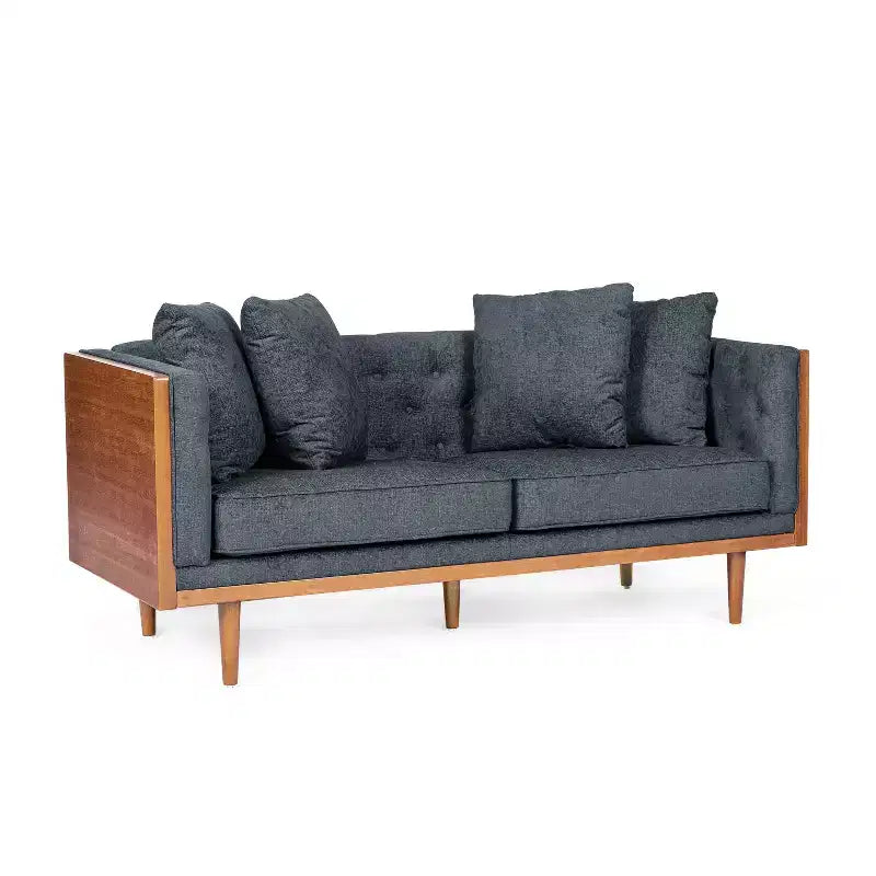 Christopher Knight Home Borah Tufted Loveseat with Accent Pillows