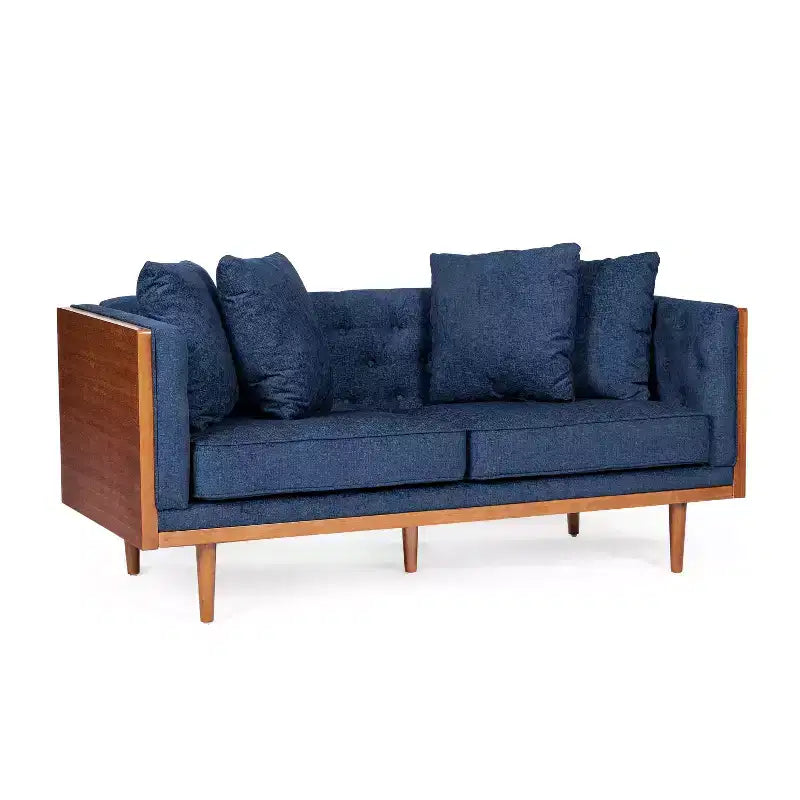 Christopher Knight Home Borah Tufted Loveseat with Accent Pillows