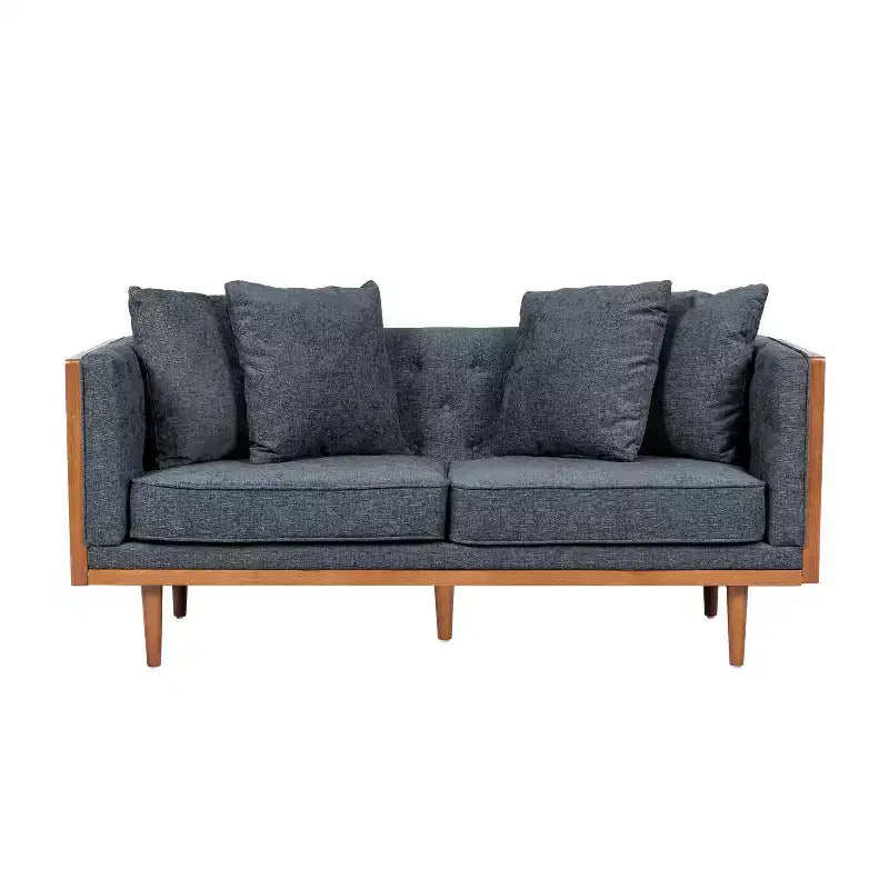 Christopher Knight Home Borah Tufted Loveseat with Accent Pillows