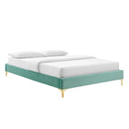 Colette King Performance Velvet Platform Bed