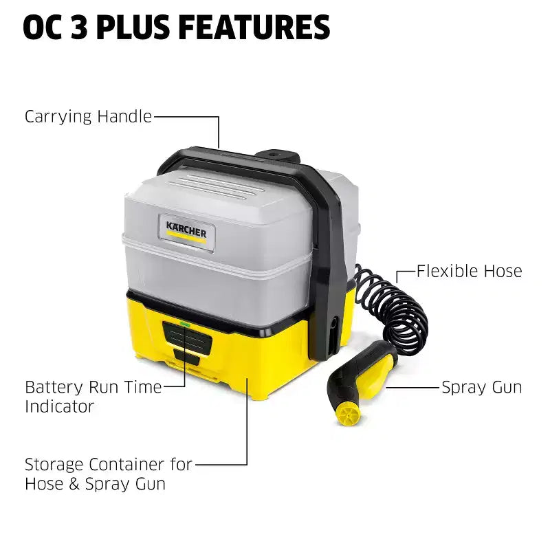 Karcher OC 3 Plus Portable Pressure Washer, Mobile Cleaner