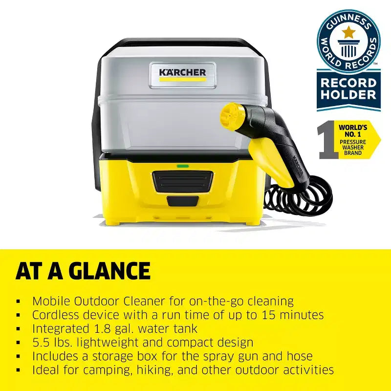 Karcher OC 3 Plus Portable Pressure Washer, Mobile Cleaner