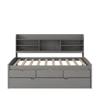 Twin Size Wooden Captain Bed