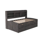 Twin Size Wooden Captain Bed