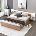 Queen Size Platform Bed with Headboard