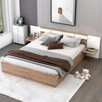 Queen Size Platform Bed with Headboard