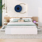 Queen Size Platform Bed with Headboard