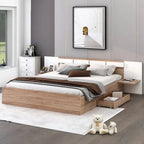 Queen Size Platform Bed with Headboard