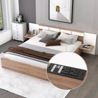 Queen Size Platform Bed with Headboard