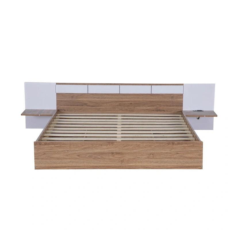Queen Size Platform Bed with Headboard