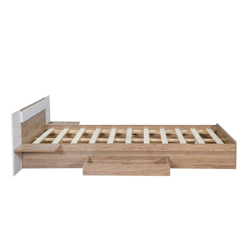 Queen Size Platform Bed with Headboard