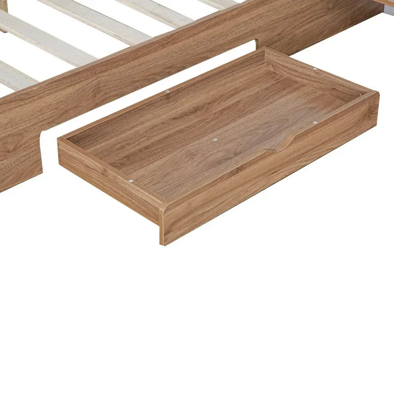 Queen Size Platform Bed with Headboard