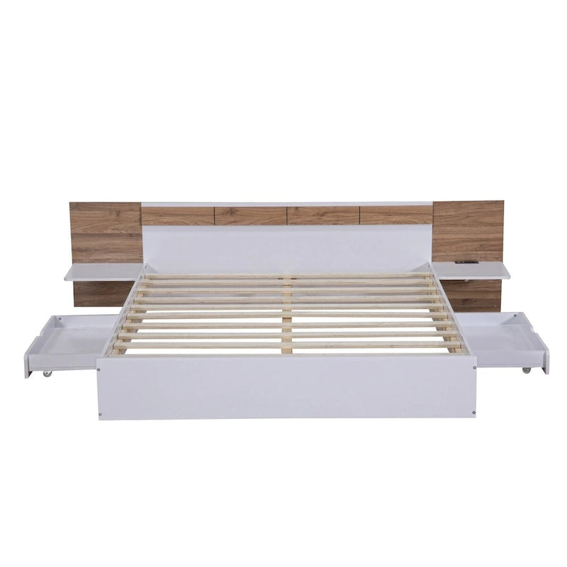 Queen Size Platform Bed with Headboard