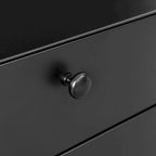 Modern Steel Nightstand Storage Cabinet with 3 Drawers for Living Room,Bedroom