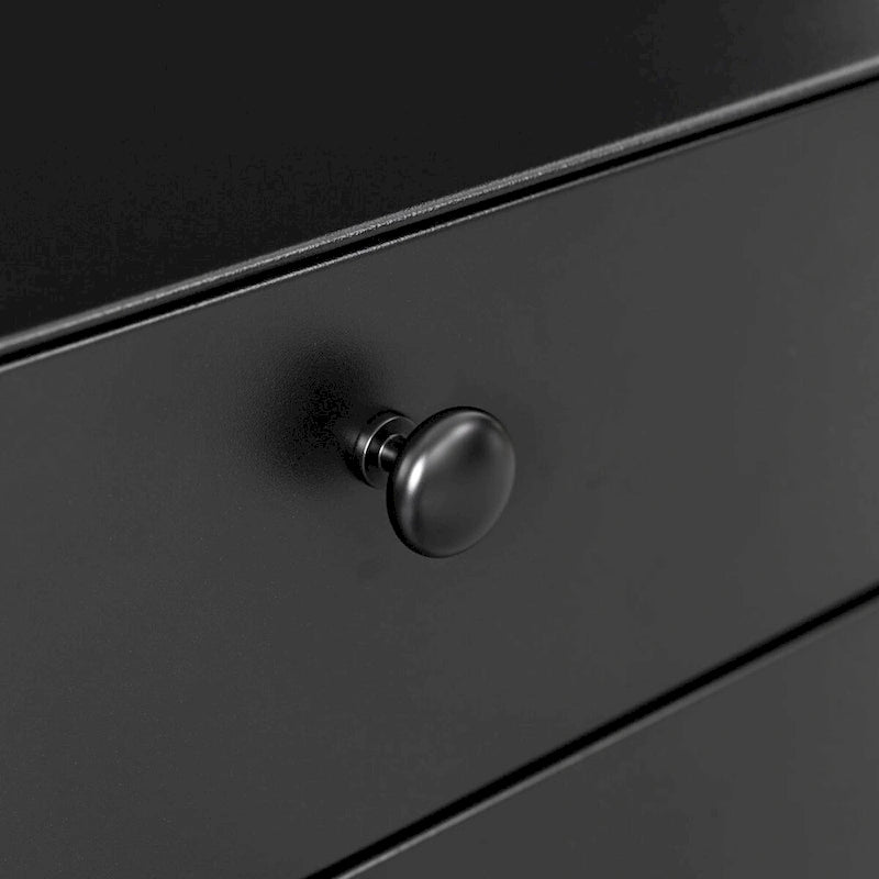 Modern Steel Nightstand Storage Cabinet with 3 Drawers for Living Room,Bedroom