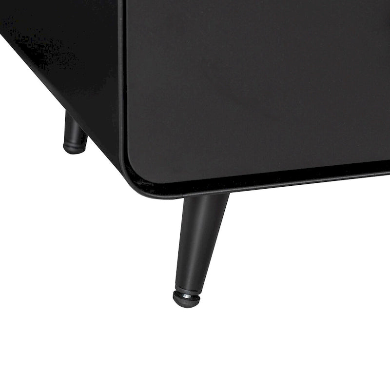 Modern Steel Nightstand Storage Cabinet with 3 Drawers for Living Room,Bedroom