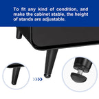 Modern Steel Nightstand Storage Cabinet with 3 Drawers for Living Room,Bedroom