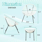 FDW 3 Piece Patio Bistro Set Acapulco Chair Set Stylish and Comfortable Patio Seating with Glass Table Outdoor Furniture Set for Patio Balcony, White
