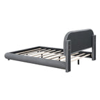 Full Size Upholstered Platform Bed with Thick Fabric