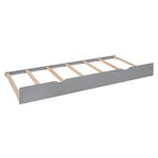 Queen Size Wooden Bed with All-in-One Cabinet, Shelf and Sockets
