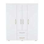 Bariloche Armoire with Hanging Rods, Shelves, 2 Drawers