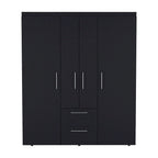 Bariloche Armoire with Hanging Rods, Shelves, 2 Drawers