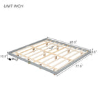 King Size Floating Bed with LED Lights