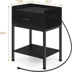 Nightstand with Charging Station