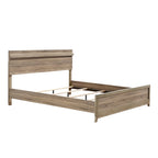 Daemon 6 Piece Light Brown Panel Bedroom Set