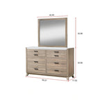Daemon 6 Piece Light Brown Panel Bedroom Set