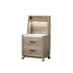 Daemon 6 Piece Light Brown Panel Bedroom Set