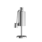 Tabletop Stainless Steel Outdoor Torch Lamp - Fuel Canister Flame Light for Citronella with Fiberglass Wick for Backyard, Patio by Nature Spring