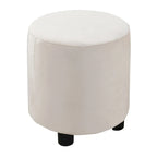 Upholstered Grounded Bed Mother & Child Bed with Bedside Desk and Little Round Stool