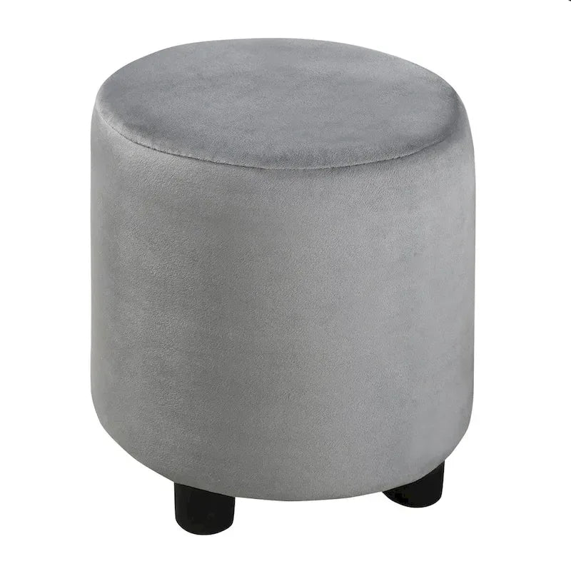 Upholstered Grounded Bed Mother & Child Bed with Bedside Desk and Little Round Stool