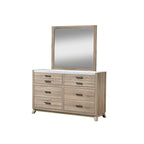 Daemon 4 Piece Light Brown Panel Bedroom Set