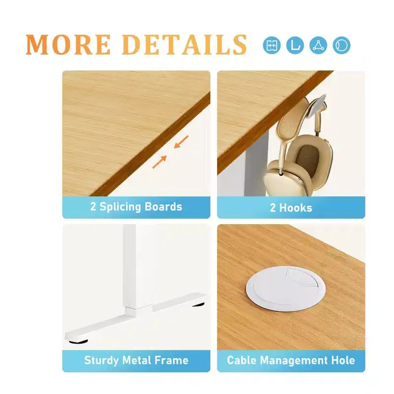 JIONJOY 48 Wide Height Adjustable Standing Desk