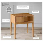 Nathan James Set of 2 Jasper Wood Fluted Nightstand
