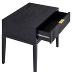 Nathan James Set of 2 Jasper Wood Fluted Nightstand