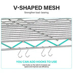 FDW 5-Shelf Adjustable Layer Rack Commercial Strong Steel for Restaurant Garage Kitchen