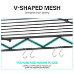 FDW 5-Shelf Adjustable Layer Rack Commercial Strong Steel for Restaurant Garage Kitchen
