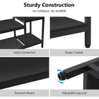 Lantine Heavy Duty Grament Rack with Wood Shelves