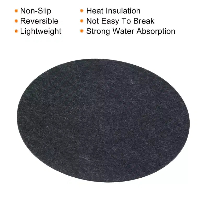 Unique Bargains Reversible Non-slip Heat Insulation Strong Water Absorption Plant Coaster 3 Pcs
