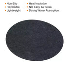Unique Bargains Reversible Non-slip Heat Insulation Strong Water Absorption Plant Coaster 3 Pcs