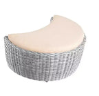 Jiallo Romantic Collection outdoor harvest moon shape Ottoman