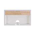 Ettore 15.71 Classic Contemporary Floating Wall Mounted Nightstand with Soft-Close Tambour Drawer and Cable Hole, by JONATHAN Y