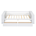 Twin Size Daybed with Shelves and Drawers