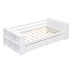 Twin Size Daybed with Shelves and Drawers